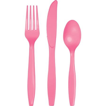 Touch Of Color Pink Assorted Plastic Cutlery, Candy, 288PK 011350